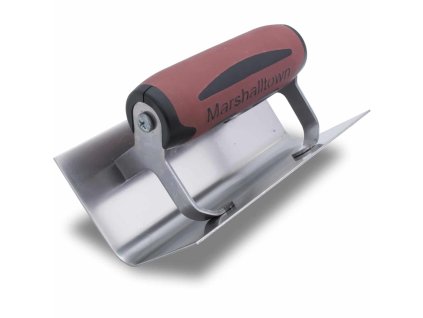 EDI 14124 Rohovník na betón, vnútorný, oblý roh R13mm, nerezový, 152x64mm, DuraSoft® rúčka