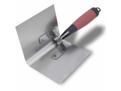 EDI 15327 Špachtľa na sadrovanie, na vnútorný oblý roh, flexibilná nerezová, 127x89mm, DuraSoft rúčka, R 16mm