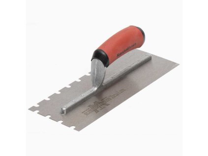 EDI 10707 Hladítko zubaté, nerezové, 114x305mm, DuraSoft rúčka, U zuby 8x8x19mm