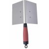 EDI 15327 Špachtľa na sadrovanie, na vnútorný oblý roh, flexibilná nerezová, 127x89mm, DuraSoft rúčka, R 16mm