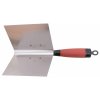 EDI 15326 Špachtľa na sadrovanie, na vonkajší oblý roh, flexibilná nerezová, 127x89mm, DuraSoft rúčka, R 16mm