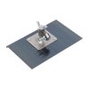 EDI 14134 Rohovník na betón, modrá oceľ, 229x152mm, R 6mm, L 10mm, pre rukoväte a adaptéry s vidlicovým úchytom