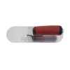 EDI 15337 Hladítko na betón Pool trowel, lesklá nehrdzavejúca oceľ, úplne zaoblené konce, 254x76mm, DuraSoft rúčka, Xtralite upevnenie