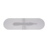 EDI 15337 Hladítko na betón Pool trowel, lesklá nehrdzavejúca oceľ, úplne zaoblené konce, 254x76mm, DuraSoft rúčka, Xtralite upevnenie