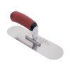 EDI 15337 Hladítko na betón Pool trowel, lesklá nehrdzavejúca oceľ, úplne zaoblené konce, 254x76mm, DuraSoft rúčka, Xtralite upevnenie