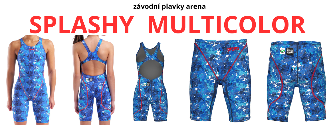 závodní plavky arena SPLASHY MULTICOLOR