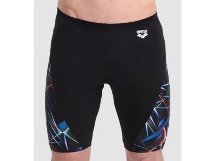 Mens Swim Jammer Allover Black Multi