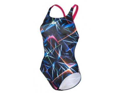 Womens Swimsuit Swim Pro Black Multicolor