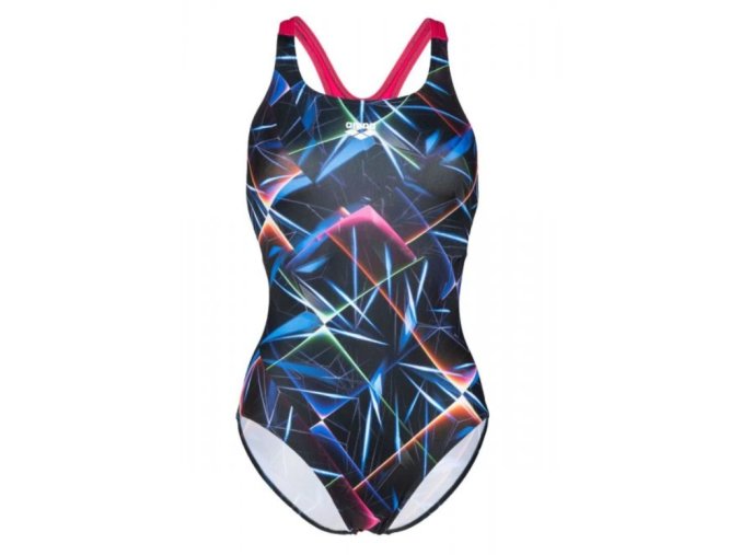 Womens Swimsuit Swim Pro Black Multicolor