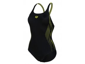 Womens Swimsuit Swim Pro Black Green