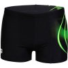 Mens Swim Short Placement Black Green