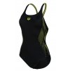 Womens Swimsuit Swim Pro Black Green