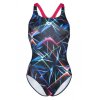 Womens Swimsuit Swim Pro Black Multicolor