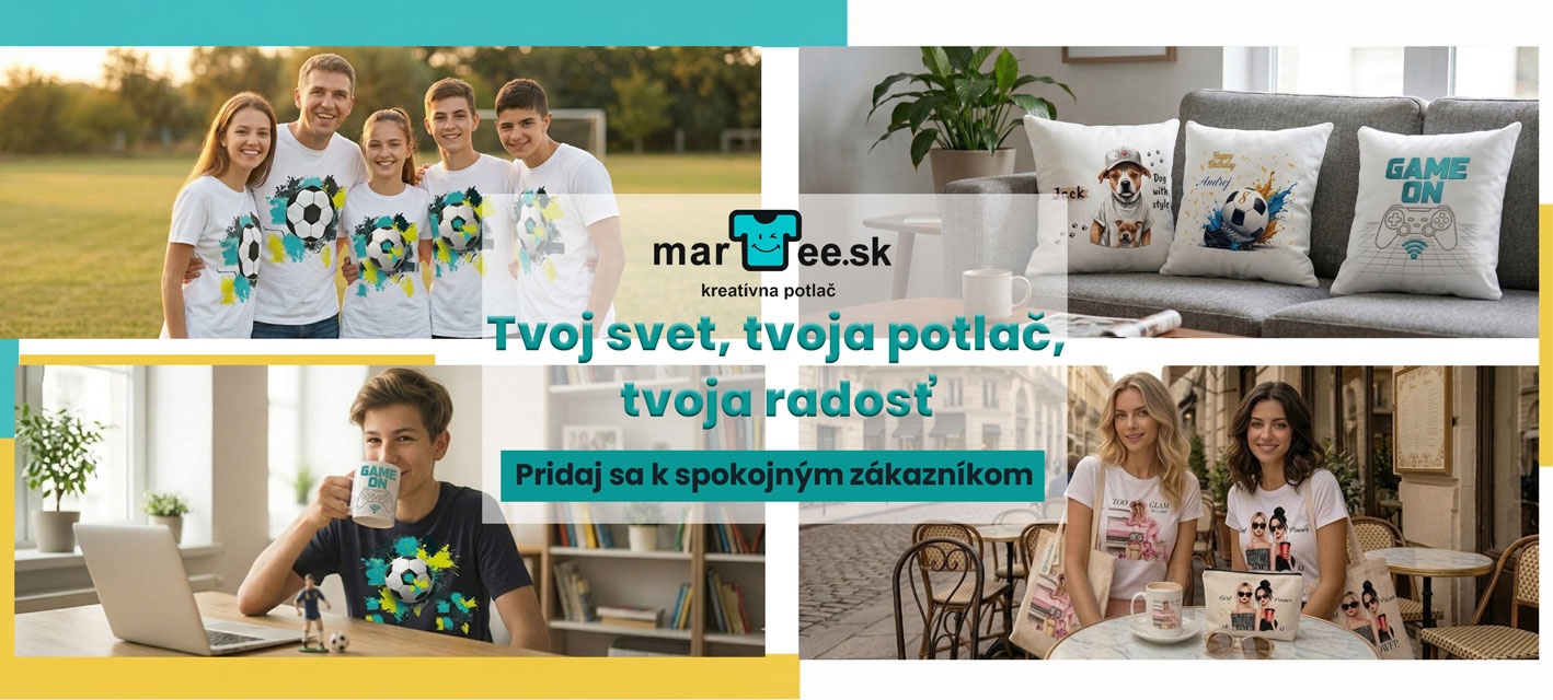 Spokojní zákazníci s potlačou od Martee.sk