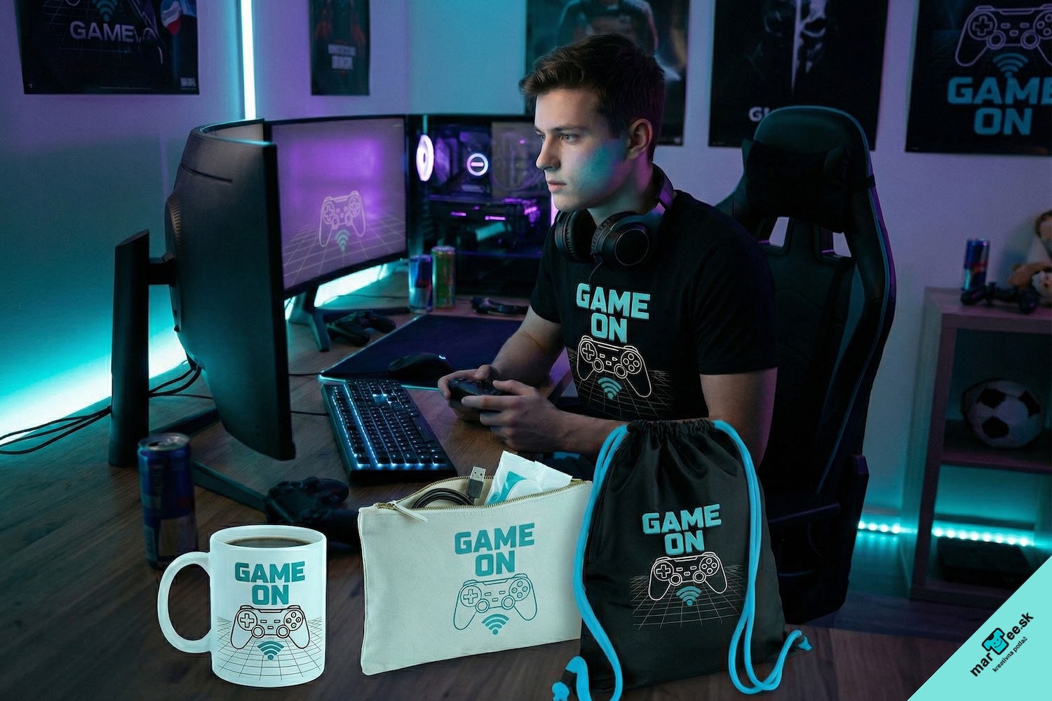 Grafický-motív-originálne-darčeky-Game-On
