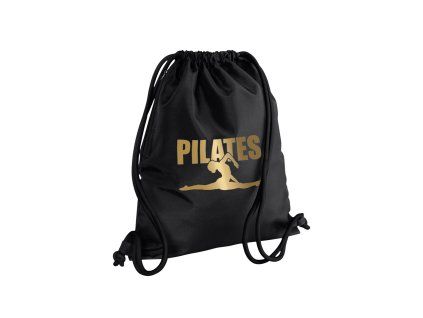 Športový vak čierny Pilates silueta