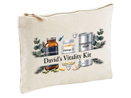 KOZMETICKÁ TAŠKA s POTLAČOU David's vitality Kit