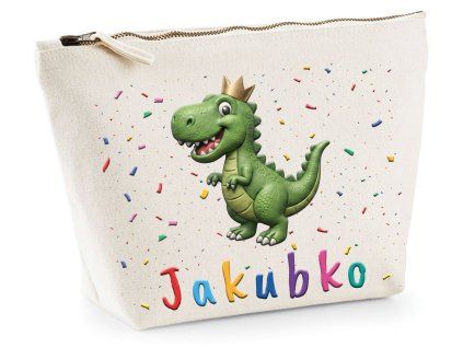 KOZMETICKÁ TAŠKA MAXI s potlačou Dinosaurus Jakubko