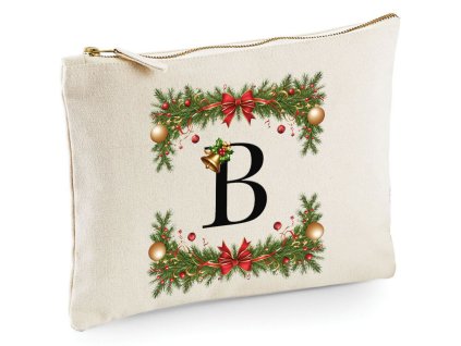 X mas border with Initial B