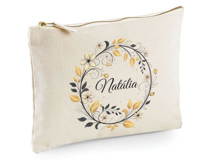 Template kozmeticka T w530 Floral circle Name Natalia