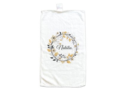 Template Uterák Floral circle Name Natalia
