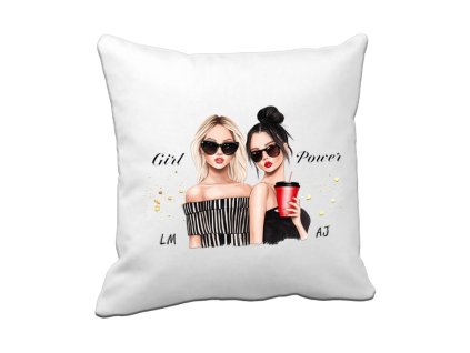 Template Vankúš Girl power inicialy