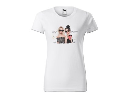 Dámske biele tričko Basic Girl Power