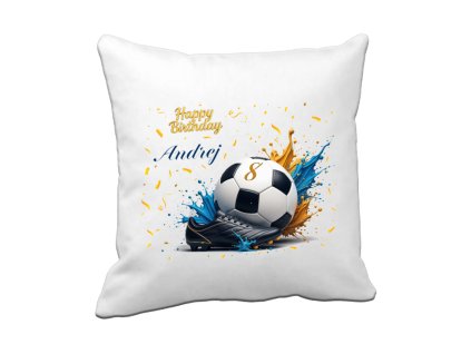 Template Vankúš Futbal Happy Birthday