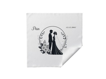Template Utierka na okuliare Svadba Pán a pani