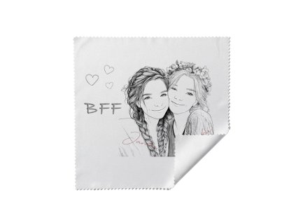 Template Utierka na okuliare BFF mená