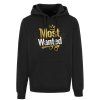 Mikina Unisex čierna s potlačou Most Wanted
