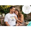 Grafický motív Officially certified Trophy husband Biele pánske tričko