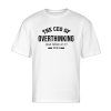 Tričko Oversized biele The CEO of Overthinking