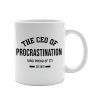 1.HRNČEK s potlačou The CEO of Procrastination