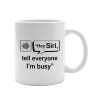 HRNČEK s potlačou Hey Siri, tell everyone