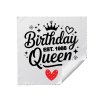 Template Utierka na okuliare Birthday Queen Est.Black