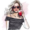Fashion girl Icon for web