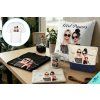 Grafický motív Girl Power Oversized biele tričko
