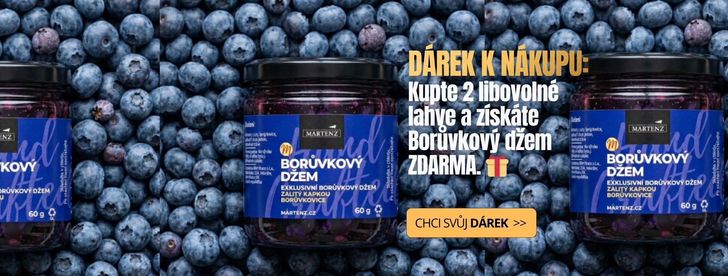 Borůvkový dzem darek