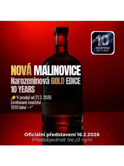 Malinovice 10 years temná eshop