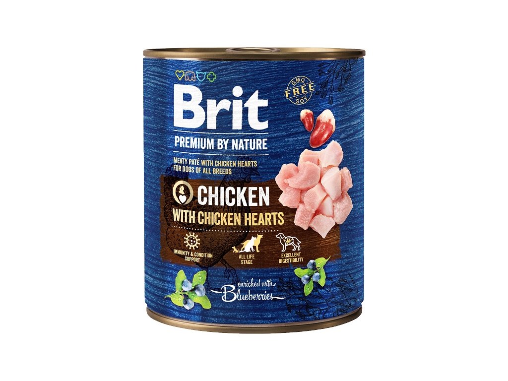 Brit Premium by Nature Chicken with Hearts 800g