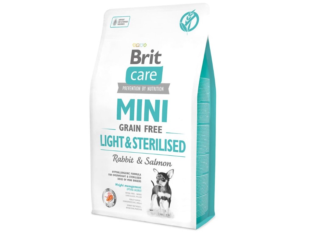 Brit Care MINI Grain Free Light & Sterilised 2kg