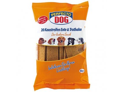 Perfecto Dog Masové plátky krůta + kachna (10ks/200g)