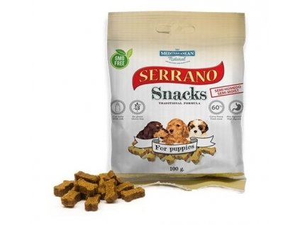 Serrano Snack Meditky pro štěňata 100g - tréninkové kostičky