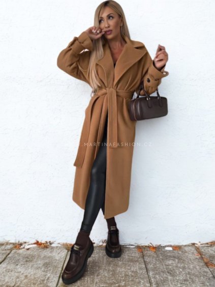 Camel elegantní kabát LOREENA