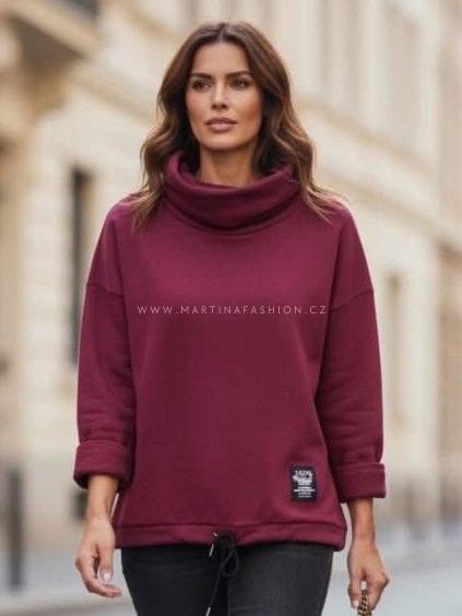 Trendy mikina dole na stažení MAREN (9)