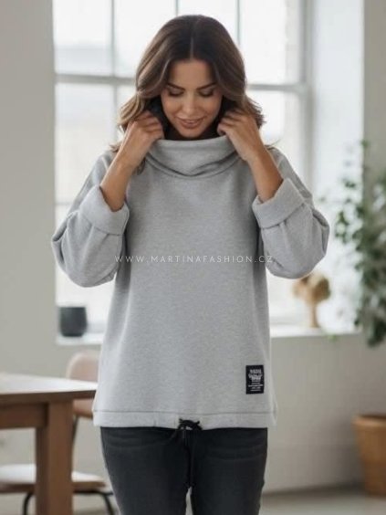 Trendy mikina dole na stažení MAREN (6)