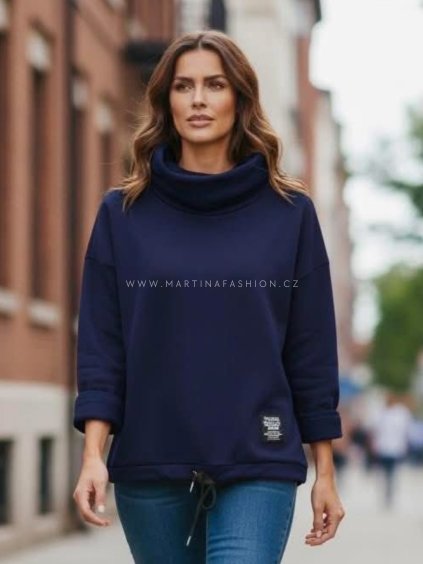 Trendy mikina dole na stažení MAREN (11)