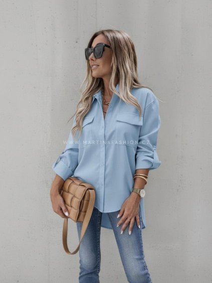 Bavlněná košile s prodlouženým zadním dílem ARIANA (2)