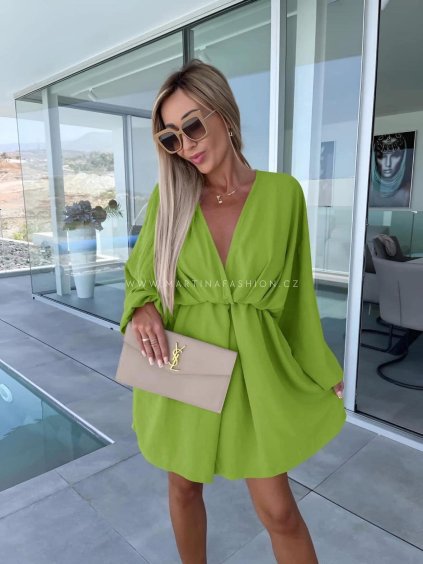 Limetkové šaty BRENIA